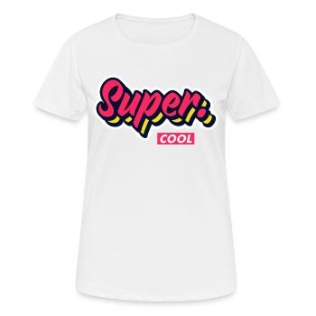 Super cool - Women's Breathable T-Shirt - white - Front - AI Model Female 172 dark (172cm)