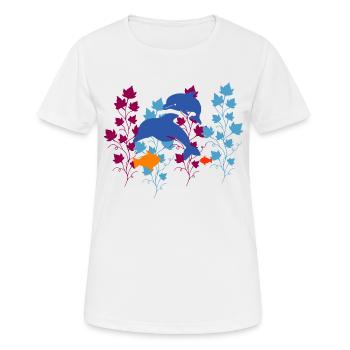 Dauphin dauphin - T-shirt respirant Femme - blanc - Devant - AI Model Female 172 dark (172cm)