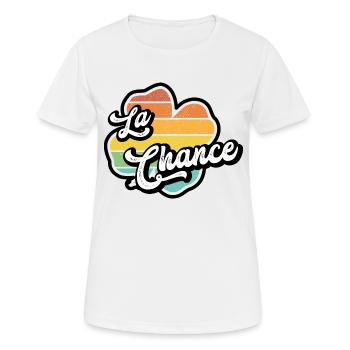 luck - clover color - lucky charm - Women's Breathable T-Shirt - white - Front - AI Model Female 172 dark (172cm)