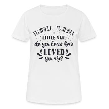 Twinkle funkeln kleinen Stern tun - Frauen T-Shirt atmungsaktiv - Weiß - Vorne - AI Model Female 172 dark (172cm)