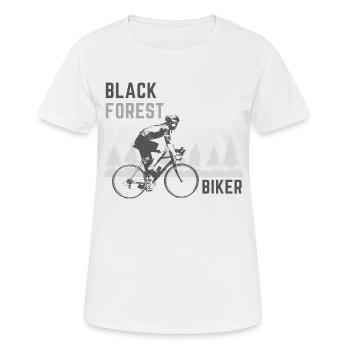 Mountain bikers - Women's Breathable T-Shirt - white - Front - AI Model Female 172 dark (172cm)