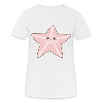 Seestern - Frauen T-Shirt atmungsaktiv - Weiß - Vorne - AI Model Female 172 dark (172cm)