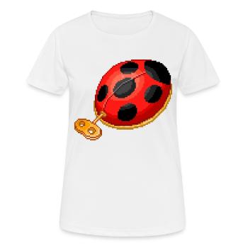 Coccinelle automate - T-shirt respirant Femme - blanc - Devant - AI Model Female 172 dark (172cm)