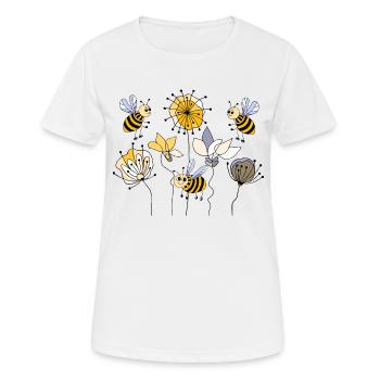 Insectes - T-shirt respirant Femme - blanc - Devant - AI Model Female 172 dark (172cm)