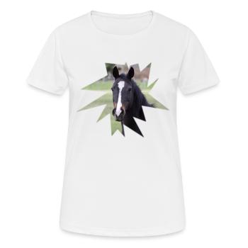 Horse. Horse. - Women's Breathable T-Shirt - white - Front - AI Model Female 172 dark (172cm)