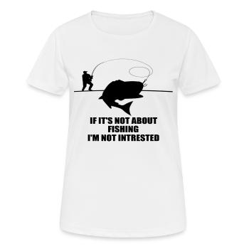 Angeln - Frauen T-Shirt atmungsaktiv - Weiß - Vorne - AI Model Female 172 dark (172cm)