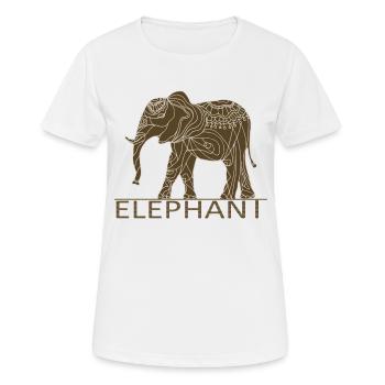 Elephant - Women's Breathable T-Shirt - white - Front - AI Model Female 172 dark (172cm)