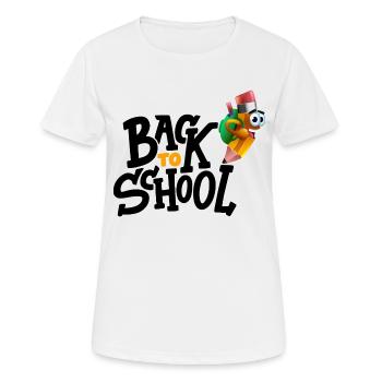 Back To School / Rentrée des Classes - T-shirt respirant Femme - blanc - Devant - AI Model Female 172 dark (172cm)