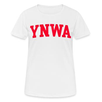 vous ne marchez jamais seul - T-shirt respirant Femme - blanc - Devant - AI Model Female 172 dark (172cm)
