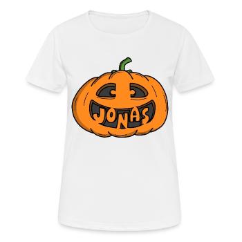 Jonas Halloween Pumpkin - Women's Breathable T-Shirt - white - Front - AI Model Female 172 dark (172cm)