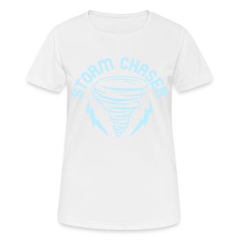 Storm Chaser Meteorology Meteorologist - Frauen T-Shirt atmungsaktiv - Weiß - Vorne - AI Model Female 172 dark (172cm)