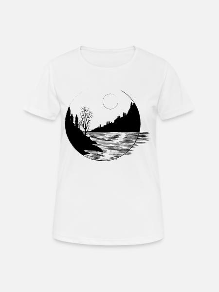 To the Mountains - Women's Breathable T-Shirt - white