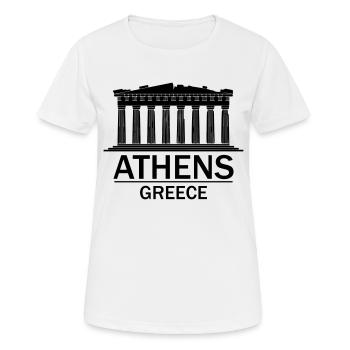 Athènes Grèce - T-shirt respirant Femme - blanc - Devant - AI Model Female 172 dark (172cm)