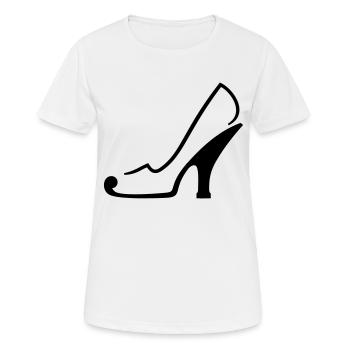 Talon Talon Escarpins Stiletto Sock Chaussure Design - T-shirt respirant Femme - blanc - Devant - AI Model Female 172 dark (172cm)