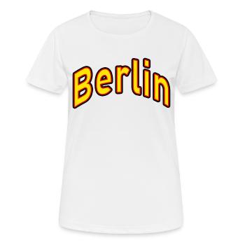 Berlin - T-shirt respirant Femme - blanc - Devant - AI Model Female 172 dark (172cm)
