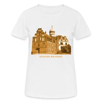 Wiligrad Schloss Lübstorf Schwerin Mecklenburg-Vor - Frauen T-Shirt atmungsaktiv - Weiß - Vorne - AI Model Female 172 dark (172cm)