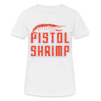 Pistolet Crevettes Rétro Pistolet Collectionneur de crevettes - T-shirt respirant Femme - blanc - Devant - AI Model Female 172 dark (172cm)