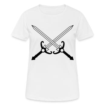 Épées - T-shirt respirant Femme - blanc - Devant - AI Model Female 172 dark (172cm)