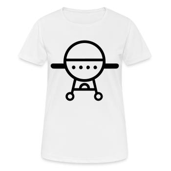 Barbecue - T-shirt respirant Femme - blanc - Devant - AI Model Female 172 dark (172cm)