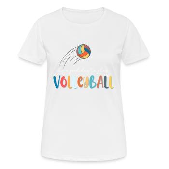 Bonne journée pour Beach Volleyball I Shirt - T-shirt respirant Femme - blanc - Devant - AI Model Female 172 dark (172cm)