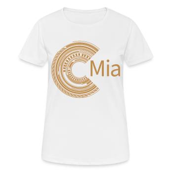 For Mia - Women's Breathable T-Shirt - white - Front - AI Model Female 172 dark (172cm)
