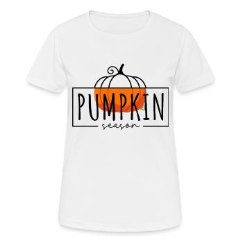 saison des citrouilles - T-shirt respirant Femme - blanc - Devant - AI Model Female 172 dark (172cm)