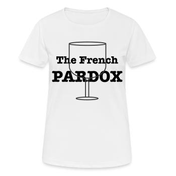 The French Pardox - Women's Breathable T-Shirt - white - Front - AI Model Female 172 dark (172cm)
