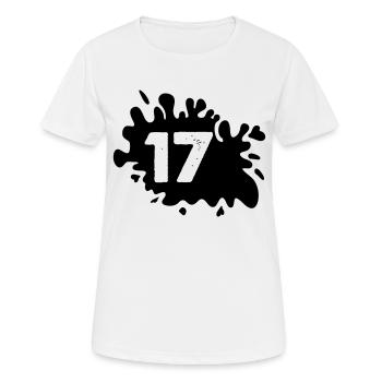 Blobs 17 - Women's Breathable T-Shirt - white - Front - AI Model Female 172 dark (172cm)
