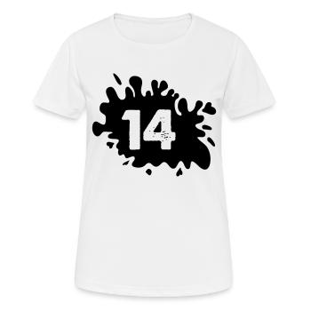 Blobs 14 - Women's Breathable T-Shirt - white - Front - AI Model Female 172 dark (172cm)