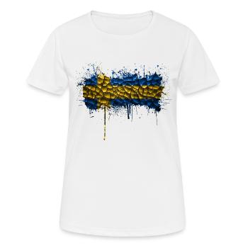 Sweden Flaka Swedish-speaking Swedish Swedish Nordic - Women's Breathable T-Shirt - white - Front - AI Model Female 172 dark (172cm)