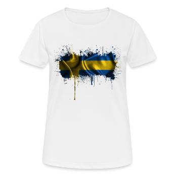 Sweden Flaka Swedish-speaking Swedish Swedish Nordic - Women's Breathable T-Shirt - white - Front - AI Model Female 172 dark (172cm)