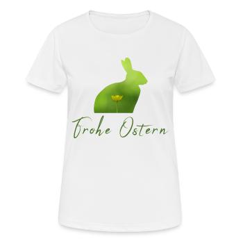Frohe Ostern Ostern - Frauen T-Shirt atmungsaktiv - Weiß - Vorne - AI Model Female 172 dark (172cm)