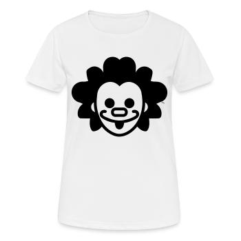 Clown - T-shirt respirant Femme - blanc - Devant - AI Model Female 172 dark (172cm)