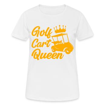 Golf Cart Queen 4 - Women's Breathable T-Shirt - white - Front - AI Model Female 172 dark (172cm)