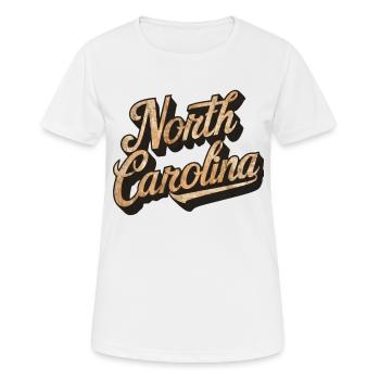 North Carolina - Frauen T-Shirt atmungsaktiv - Weiß - Vorne - AI Model Female 172 dark (172cm)