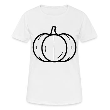 citrouille - T-shirt respirant Femme - blanc - Devant - AI Model Female 172 dark (172cm)