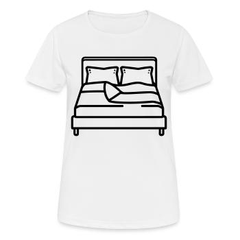 lit - T-shirt respirant Femme - blanc - Devant - AI Model Female 172 dark (172cm)