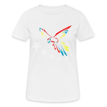 Ara-Flagge - Frauen T-Shirt atmungsaktiv - Weiß - Vorne - AI Model Female 172 dark (172cm)