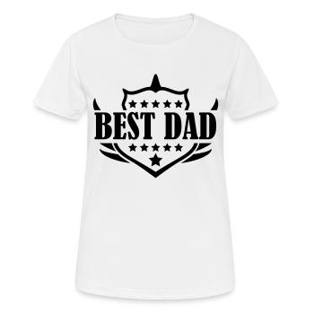 Meilleur papa - T-shirt respirant Femme - blanc - Devant - AI Model Female 172 dark (172cm)
