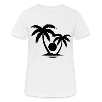 Surfing Surfboard Surfer Wassersport - Frauen T-Shirt atmungsaktiv - Weiß - Vorne - AI Model Female 172 dark (172cm)