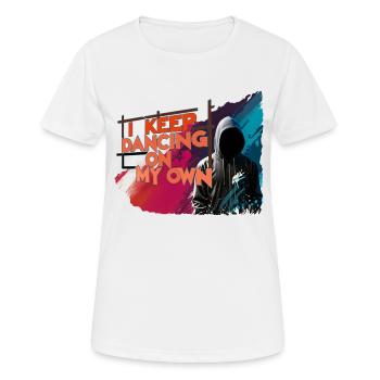 ich tanze weiter alleine - Frauen T-Shirt atmungsaktiv - Weiß - Vorne - AI Model Female 172 dark (172cm)