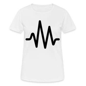 Herzschlag, Puls - Frauen T-Shirt atmungsaktiv - Weiß - Vorne - AI Model Female 172 dark (172cm)