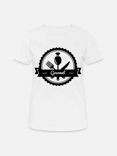 Gourmet - T-shirt respirant Femme - blanc
