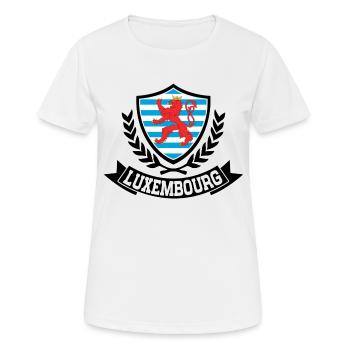 Luxembourg - T-shirt respirant Femme - blanc - Devant - AI Model Female 172 dark (172cm)
