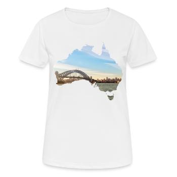 Sydney - T-shirt respirant Femme - blanc - Devant - AI Model Female 172 dark (172cm)