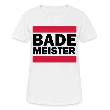 Bademeister - Frauen T-Shirt atmungsaktiv - Weiß - Vorne - AI Model Female 172 dark (172cm)