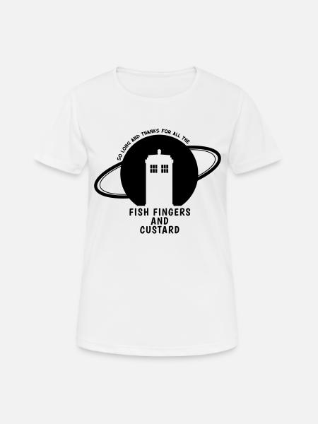 FishFingers and Custard - Frauen T-Shirt atmungsaktiv - Weiß