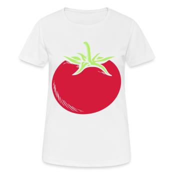 Tomate - Frauen T-Shirt atmungsaktiv - Weiß - Vorne - AI Model Female 172 dark (172cm)