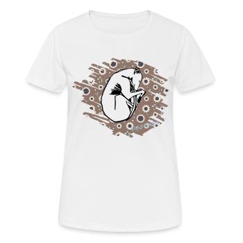 galgoneus design1 vintage flowers - Women's Breathable T-Shirt - white - Front - AI Model Female 172 dark (172cm)