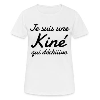 Krankengymnast / Krankengymnastin / Physio / - Frauen T-Shirt atmungsaktiv - Weiß - Vorne - AI Model Female 172 dark (172cm)